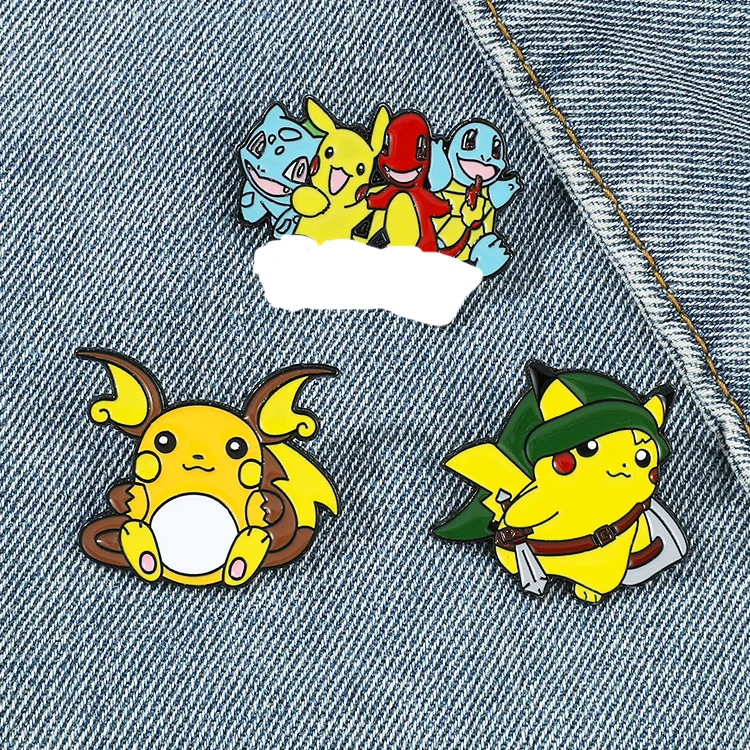 No Moq Hats Enamel Logo customized Lapel Pins Ins Style Japanese Cartoon Soft Enamel Pins for Collection