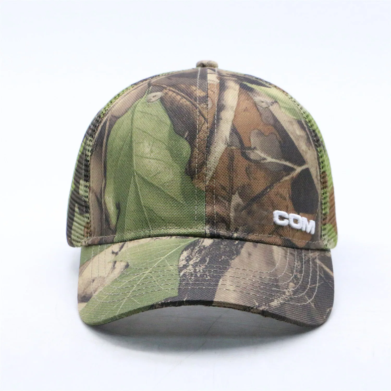 Custom 5 panel rope hats camouflage sublimation printing cap camo foam trucker hat for men
