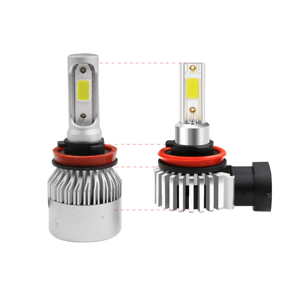 high quality auto cambus 7inch 45w fanless Lamp d9 h7 100w COB Chip h11b LED Car Headlight for Auto Car