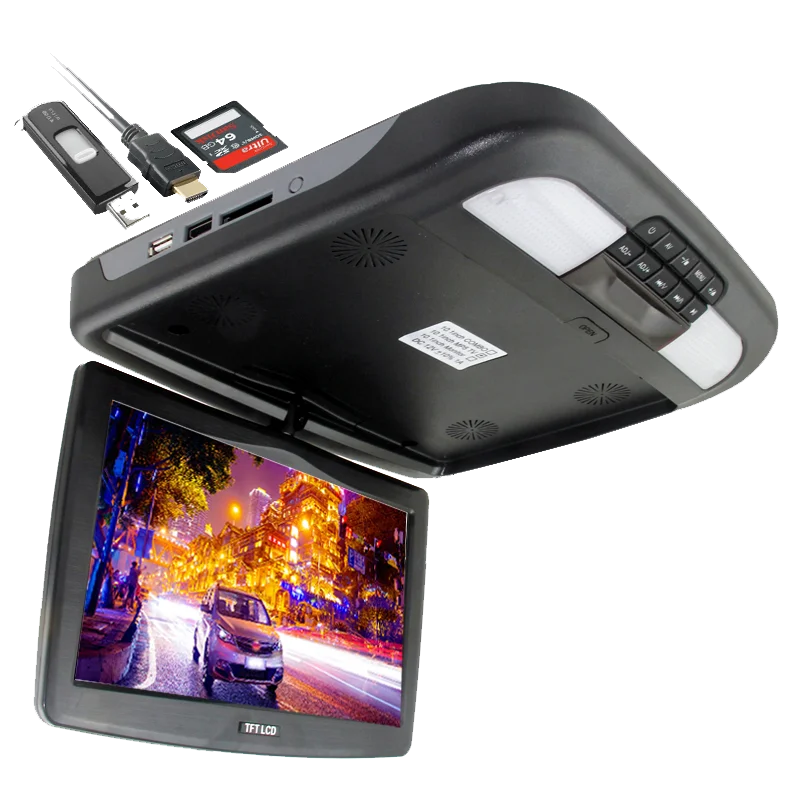 ISO Factory 10.1 Inch MP5 Roof Mounted Monitor USB SD Entertainment Car Monitor Bus Flip Down Monitor