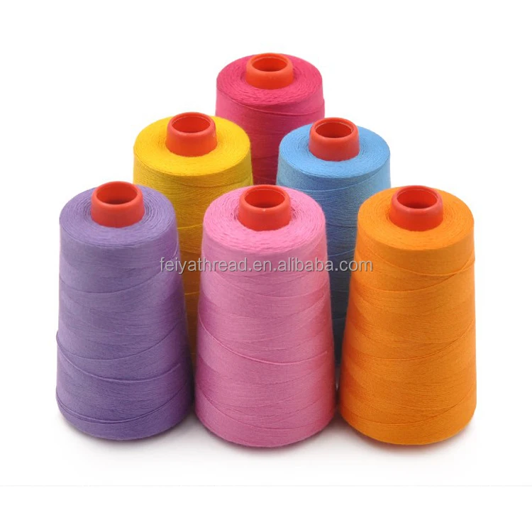 High Tenacity 100% polyester spun sewing thread