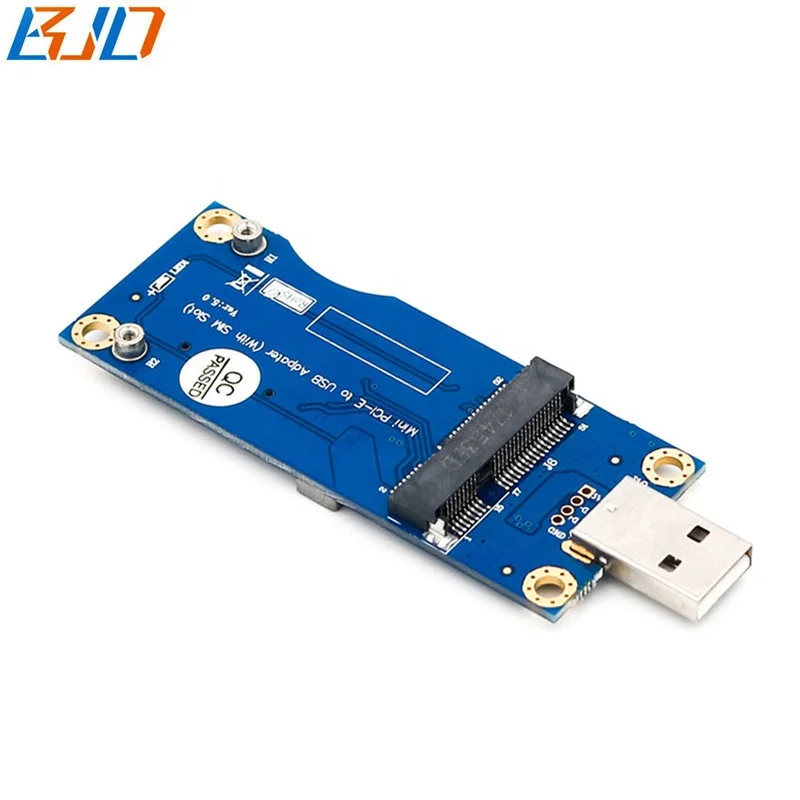  USB2.0 Mini PCI-E mPCIe 52Pin модуль адаптера Riser карты с SIM Слот 5 0 для 4G 3 аппарат не привязан к оператору сотовой связи GSM GPS модема в наличии на