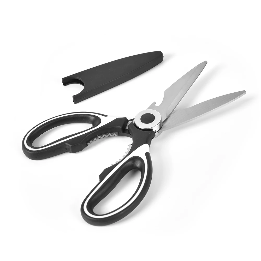 
Многофункциональный Heavy Duty кухонные ножницы из нержавеющей стали, частично Зазубренный кухонные ножницы 