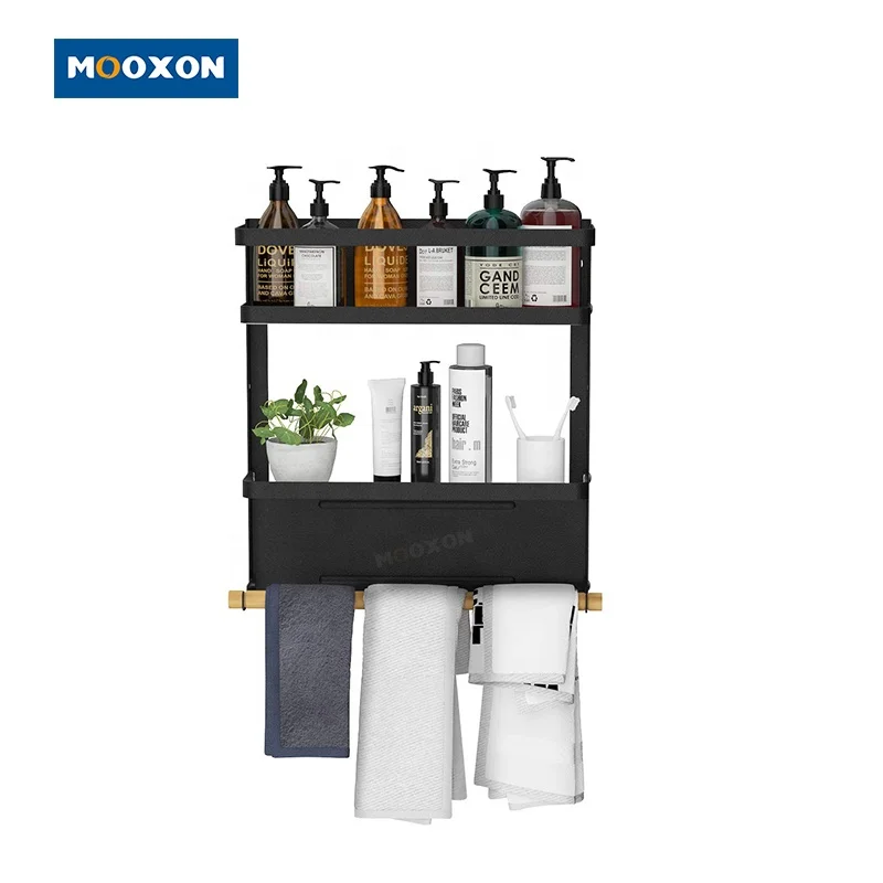 Foldable Wall Mounted Fridge Shelf Magnet Storage Stand Spice Holder Kitchen Refrigerator Folding Magnetic Rack