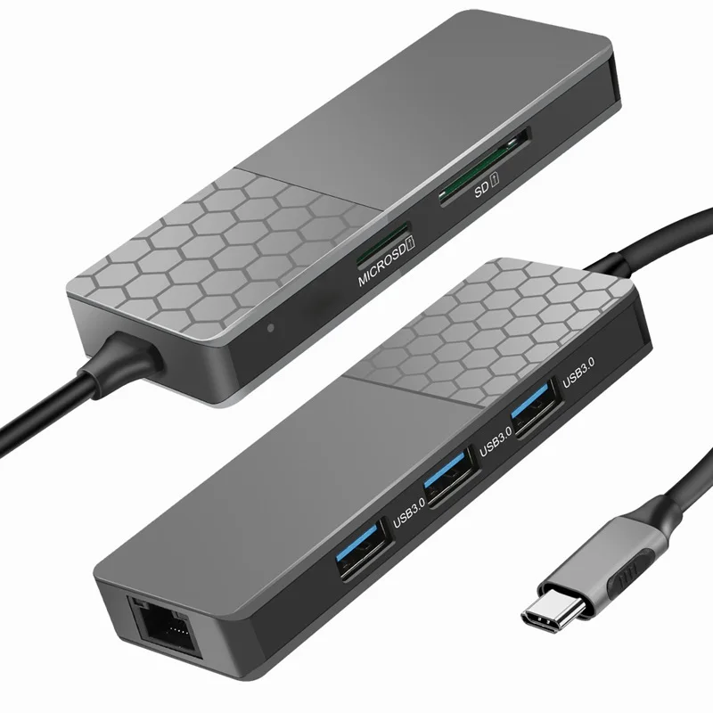 
USB 3.0 HUB Charging Hub Professional Clip Design Aluminum Alloy 4 Ports Portable Size Travel Station 