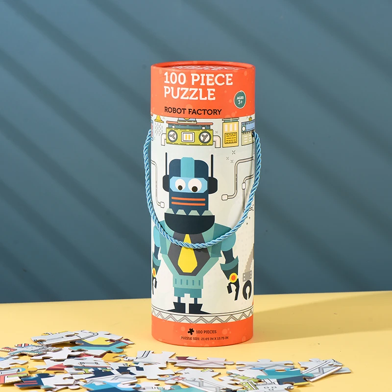 Custom Puzzle 500Pieces Cardboard Paper Puzzle Game Toys Rompecabezas Children Jigsaw puzzle box