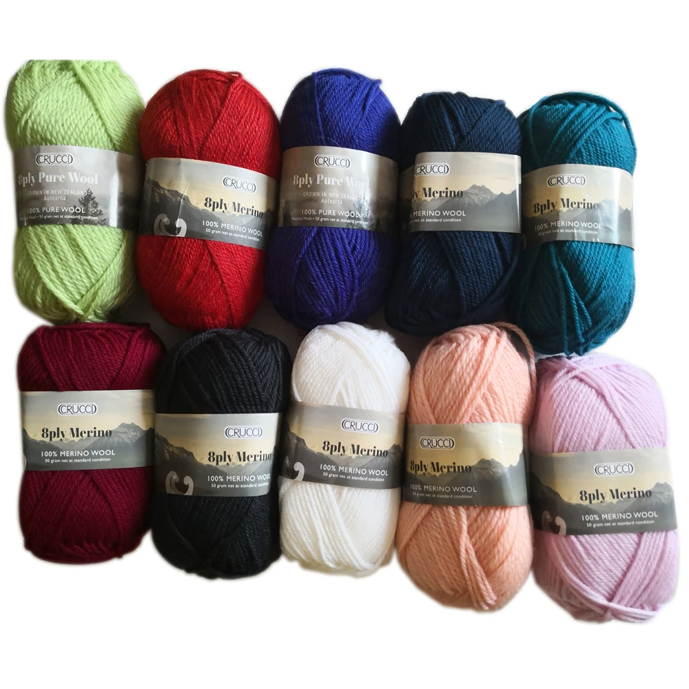
Super Softness 8 Ply Worsted 100% Australia Knitting Wool Yarn 