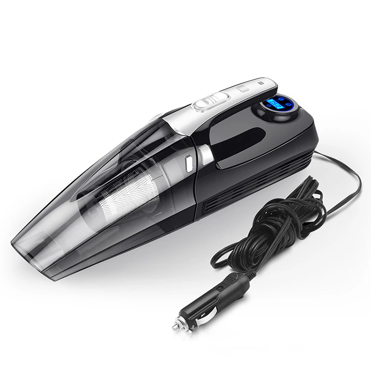 Car Air Pump Vacuum Cleaner Digital Display 4 in 1 Vacuum Cleaner Wet and Dry Dual-Use High-Power Wireless Vacuum Cleaner