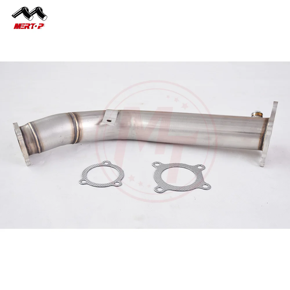 Mertop Racing A4 A5 Q5 B8 2.0T SS304 3.0' EXHAUST  DOWNPIPE WITH O2 SENSOR DOWNPIPE