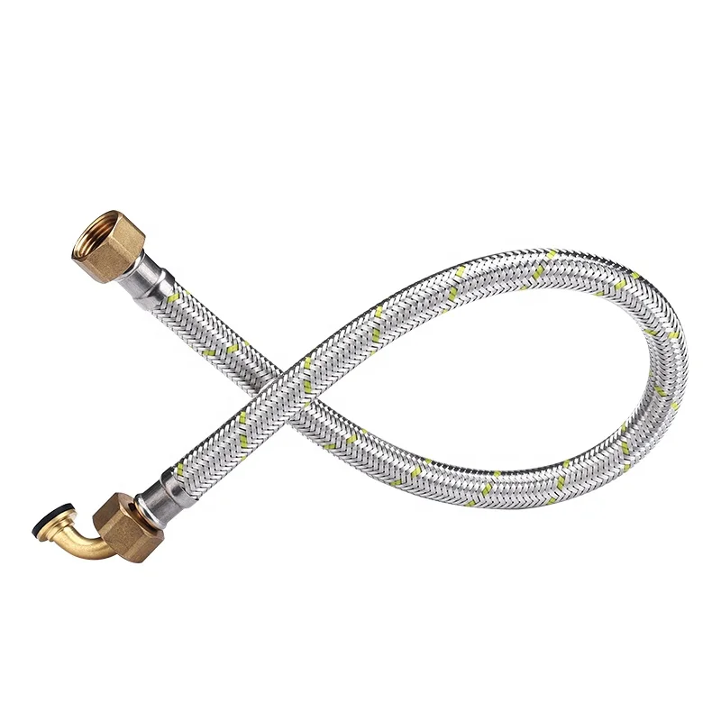 400 mm 500 mm red blue stripe washing machine inlet hose stainless steel braided hoses with brass fittings