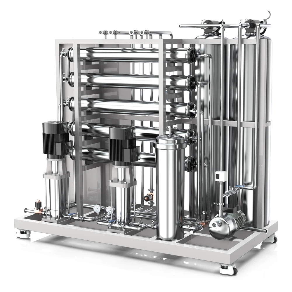 RO-500L/H two-stage reverse osmosis stainless steel water treatment reverse osmosis equipment