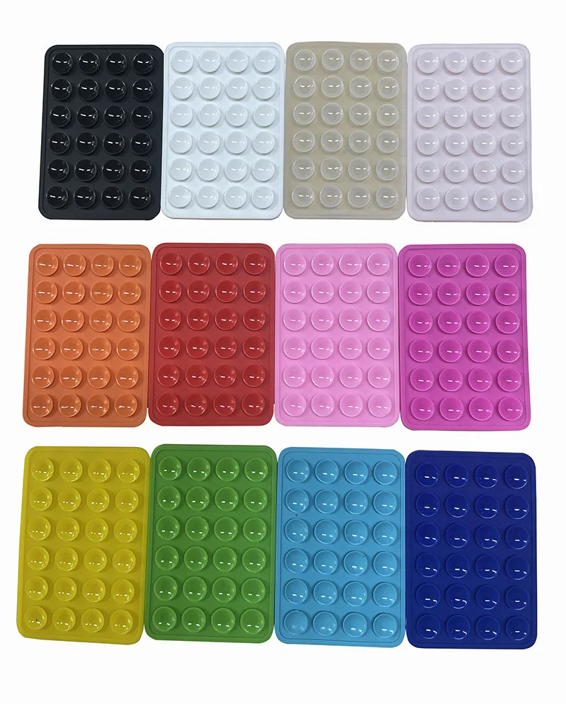 Silicone Suction Phone Case Adhesive Mount Cellphone Case Compatible Hands Free Mobile Accessory Holder