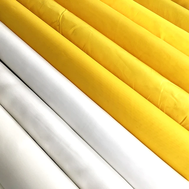 Reusable White Yellow 25 35 48 55 125 215 380 448 580 Mesh 100%Polyester Screen Printing Mesh For Clothing And Glass Printing