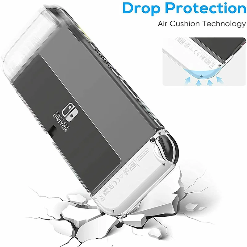 Wholesale Covered Hard Clear Case Shell For Nintendo Switch Oled Transparent Full Body Protector Crystal Case