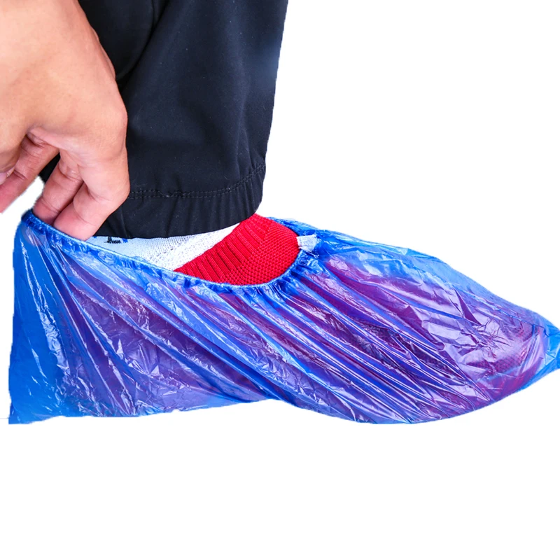
One-time Use PE CPE Shoes Cover Waterproof Disposable Plastic Overshoes Hubei Xiantao 