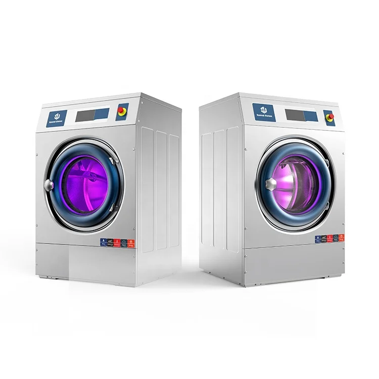 Professional Commercial Laundry Equipment New Design 15 kg  high spin Soft-mount washer High extractor