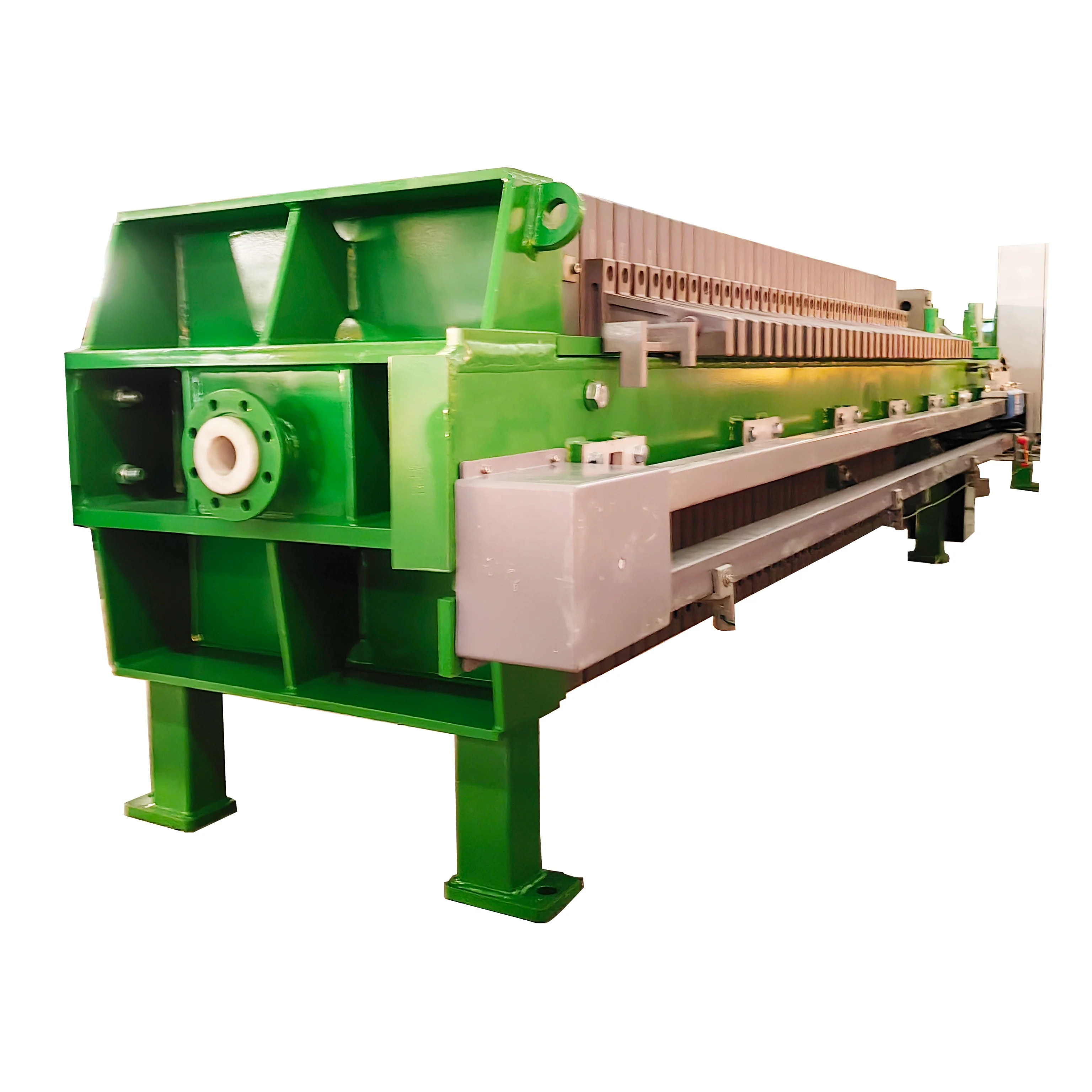 200m2 Plate and frame van type automatic turning belt conveyor filter press