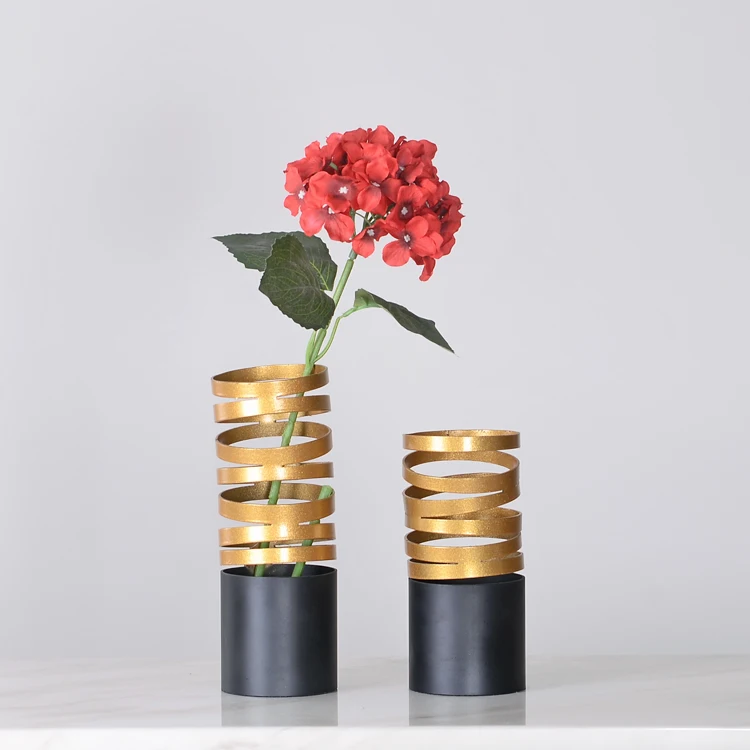 HOME DECOR PRODUCTS DECORATIVE METAL FLOWER VASE MODERN HOME DECOR ACCESSORY LIVINGROOM DESKTOP ACCENTS