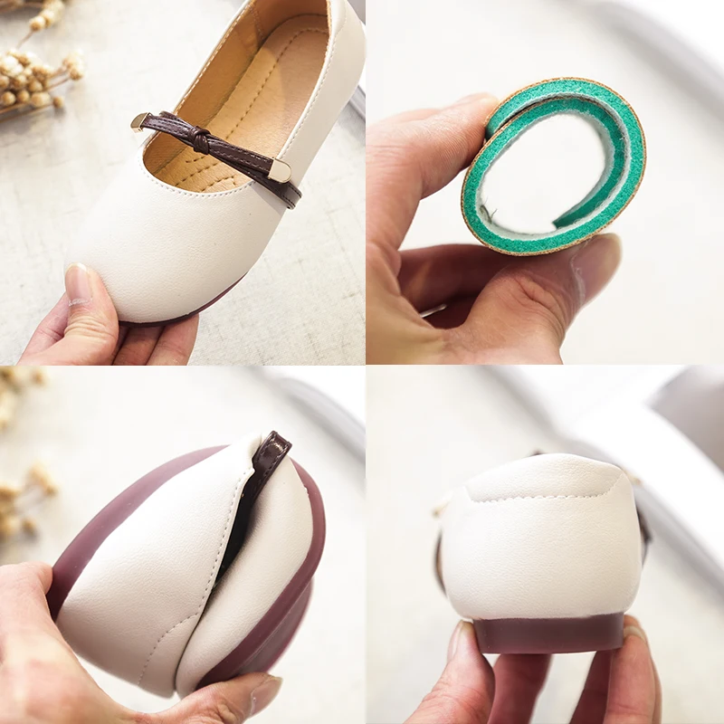 Детская школьная повседневная обувь из коровьей спилковой кожи на мягкой подошве для девочек