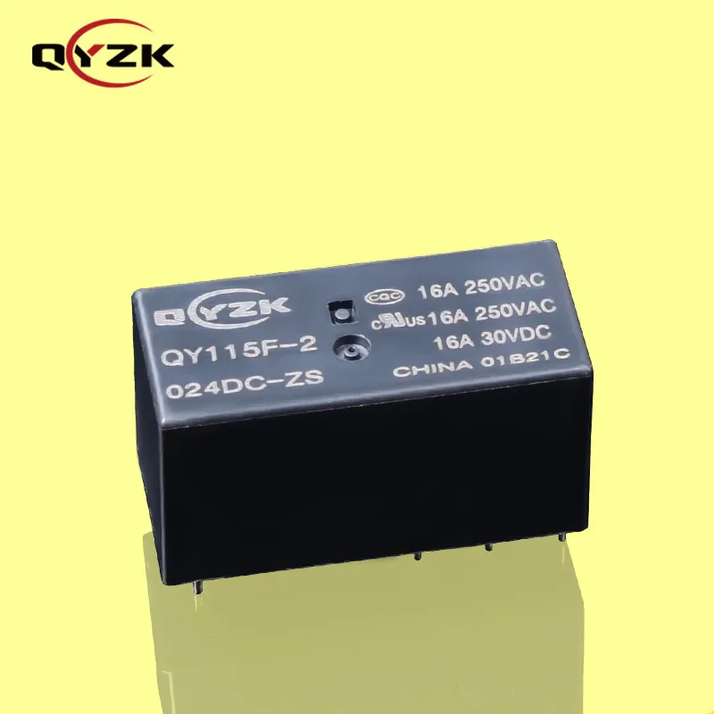 24vdc SPDT Rating Load 16AMP 250VAC 16A 30VDC 8 Pins 0.4W Alternative To JQX-115F PCB General Purpose Power Relay