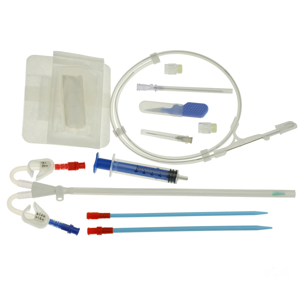 
Wholesale Medical Disposable Double Lumen 6.5F Hemodialysis Catheter Sets for Dialysis 
