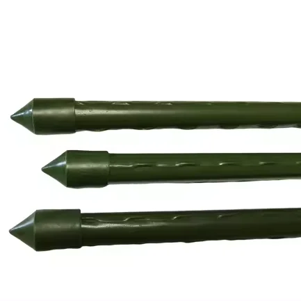 Iron Metal Flower Garden Stake Yard Art Garden Lawn Ornaments Grave Decorations Plastic coated metal garden stakes for sale