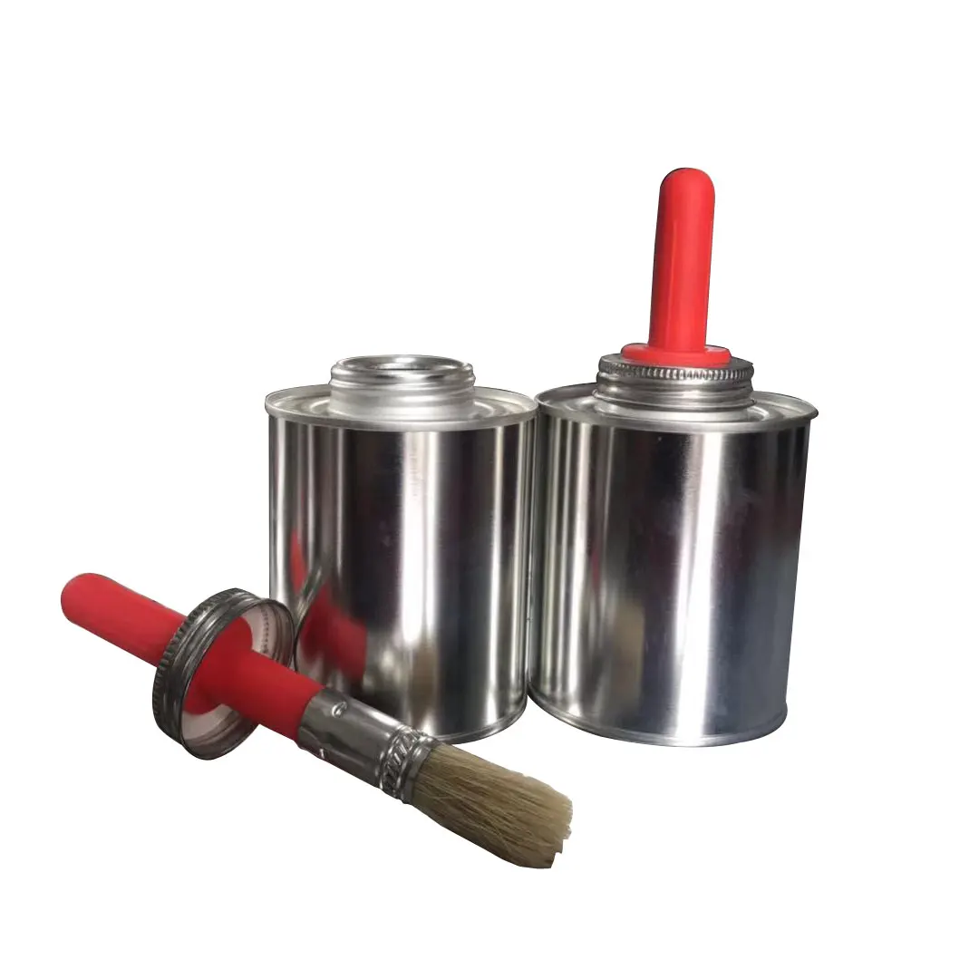 947ml/32 oz round metal  tin can rubber cone for glue hoof oil container equestrian sector