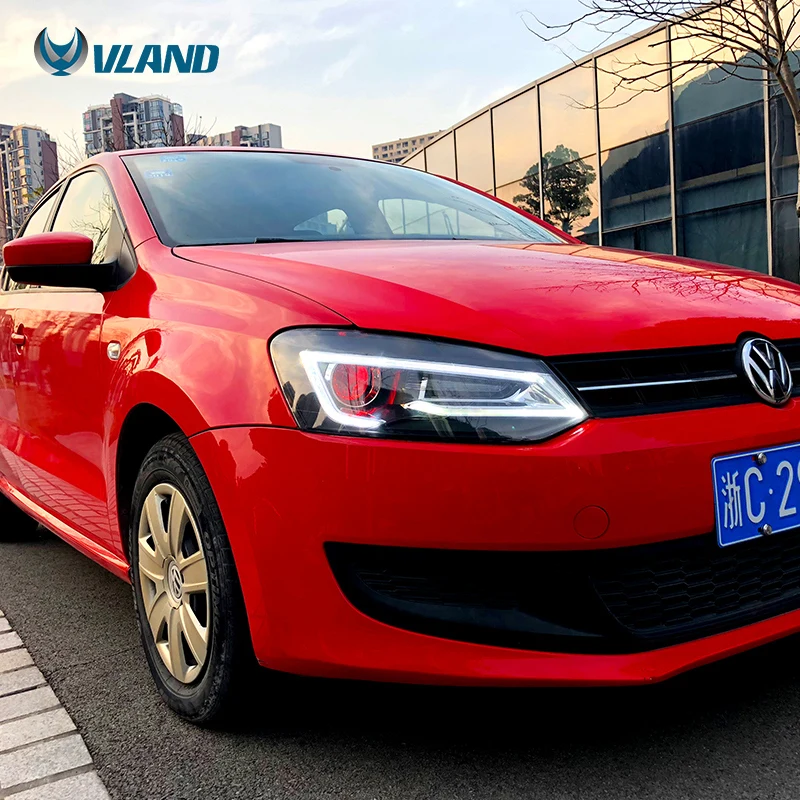  Светодиодные фары VLAND 2011-2017 двухлучевые проекторы для VW Polo/Vento MK5 оптовая