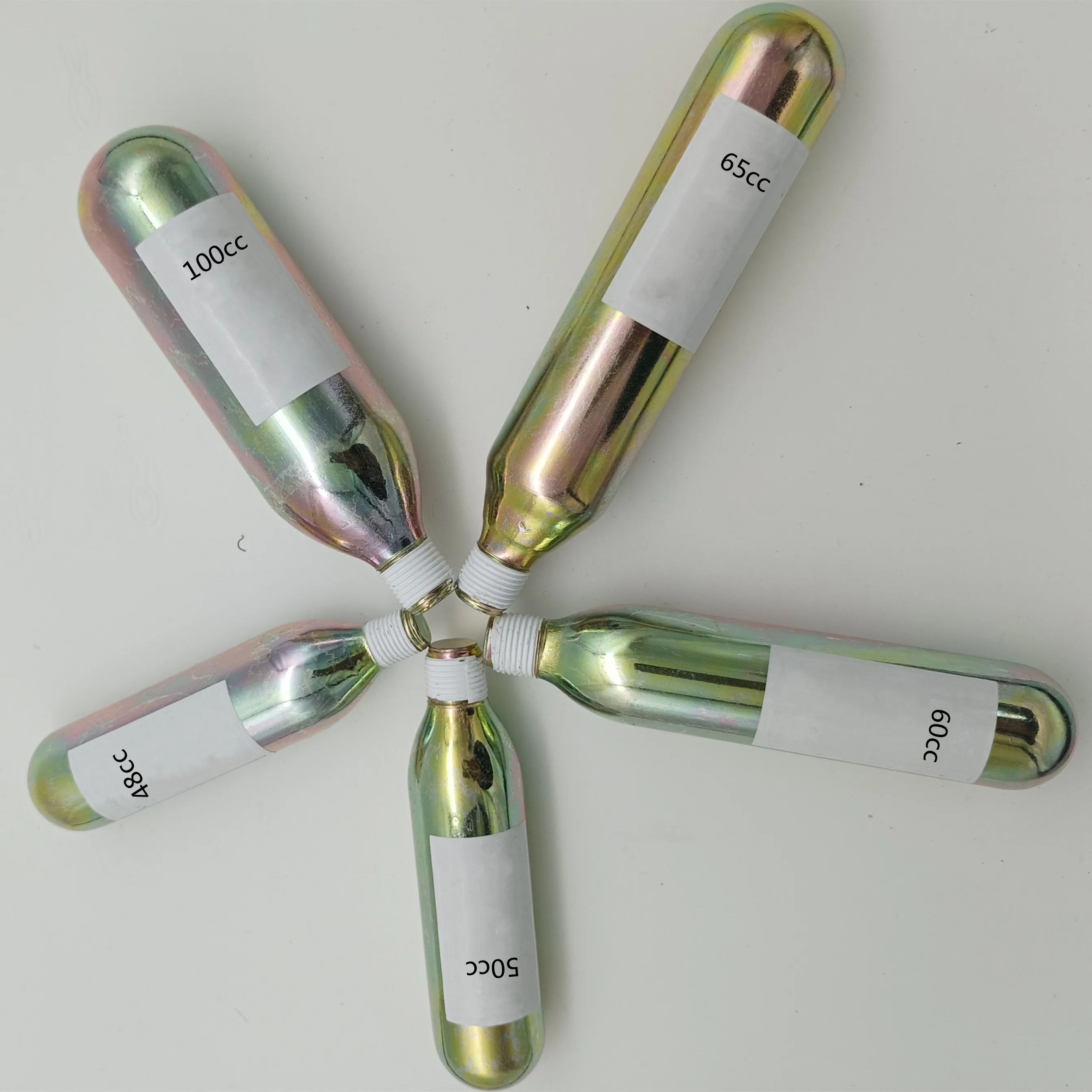 co2 air bag bottle co2 cartridge 60cc riding airbag vest