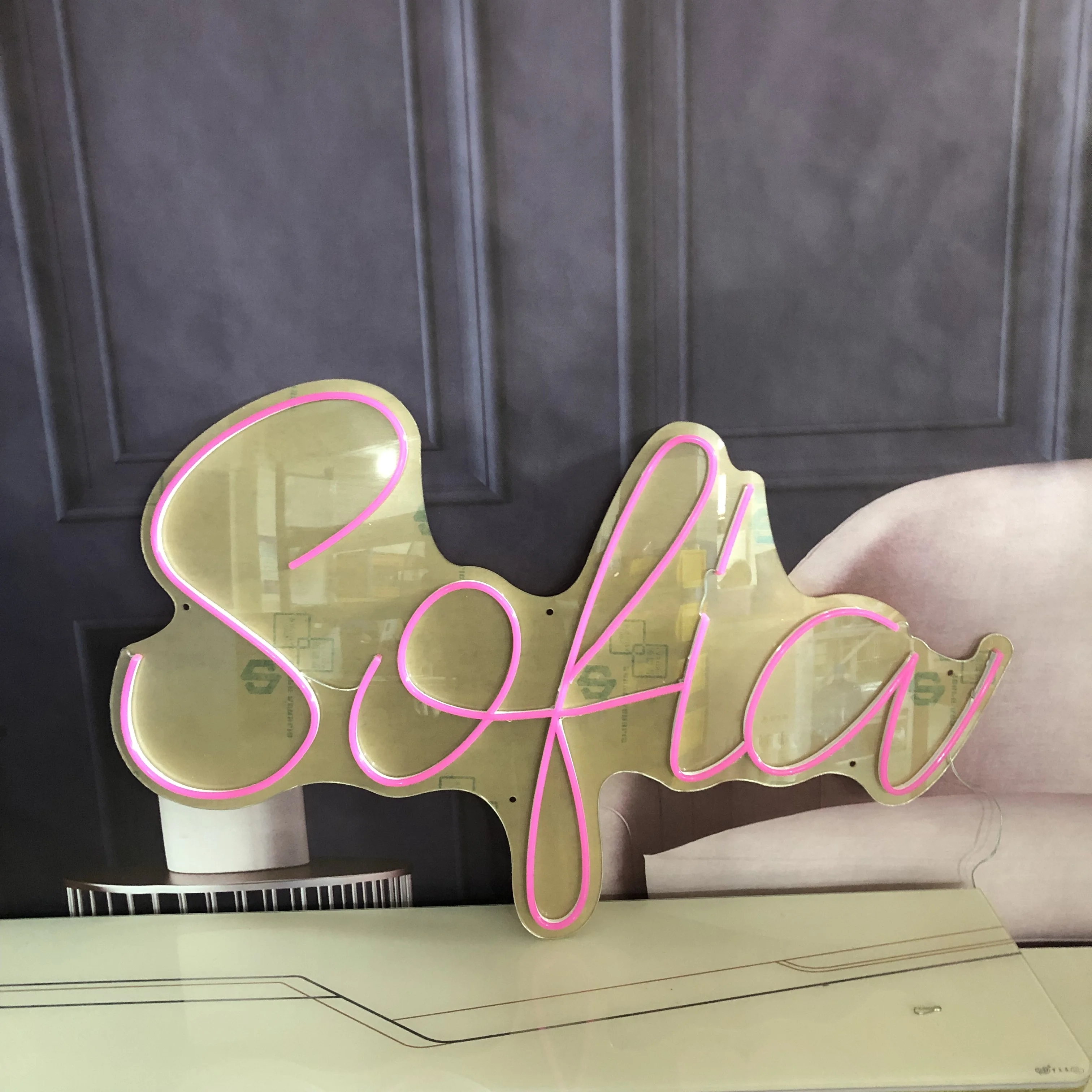 Iangel wholesale wedding acrylic led custom neon sign