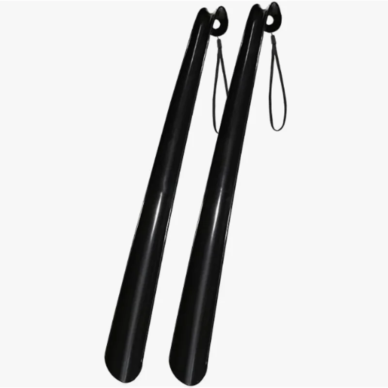 Заводская продажа прочный пластиковый рожок для обуви длиной 45 см с подставкой и длинной ручкой