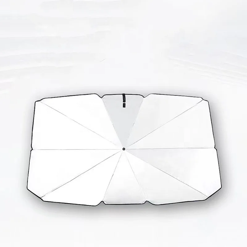 Car Umbrella  Foldable Leather Sheath Audi Car Umbrella Front Windshield Protector Foldable Titanium Cloth With Custom Logo
