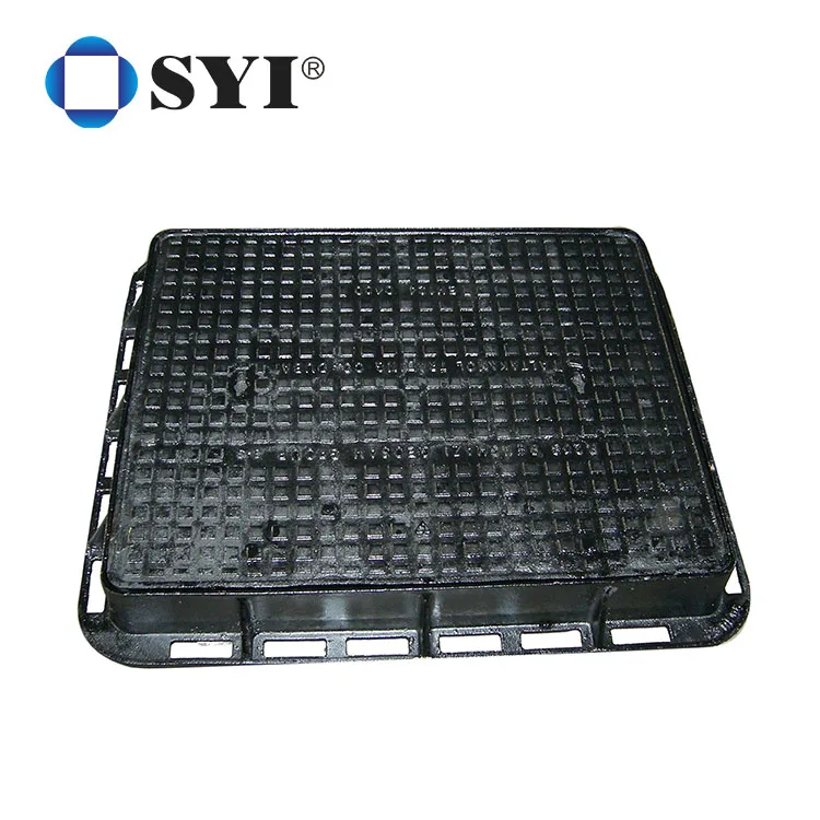 Customized Nodular Cast Iron Double Sealed Rain Water Communication Circular Square Manhole Cover