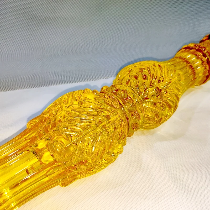 Outdoor Decorative Aluminum Stainless Acrylic Balustrades Railing Crystal Clear Handrails Stairs Pmma Acrylic Crystal column