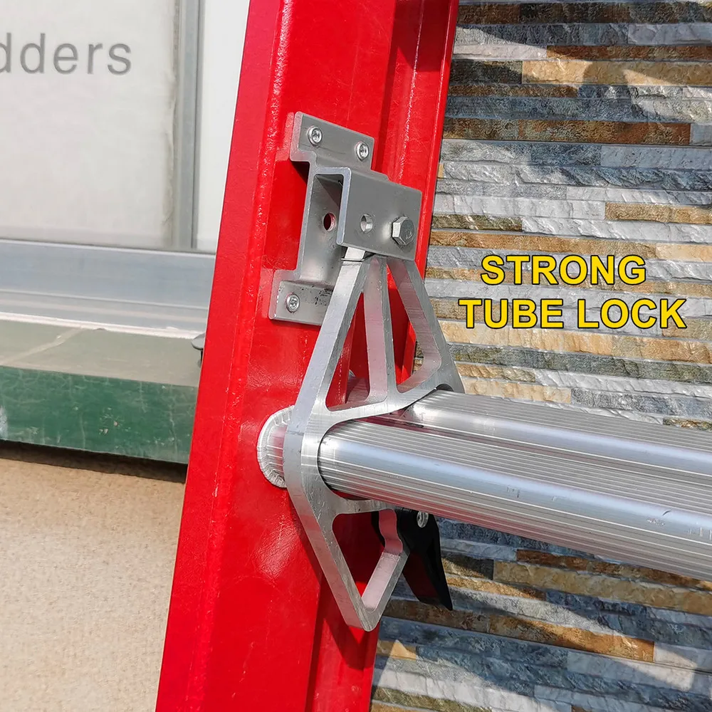 Telescopic Fire Escape FRP Cable Ladder  Electrical Insulation Extension Fiberglass Ladder