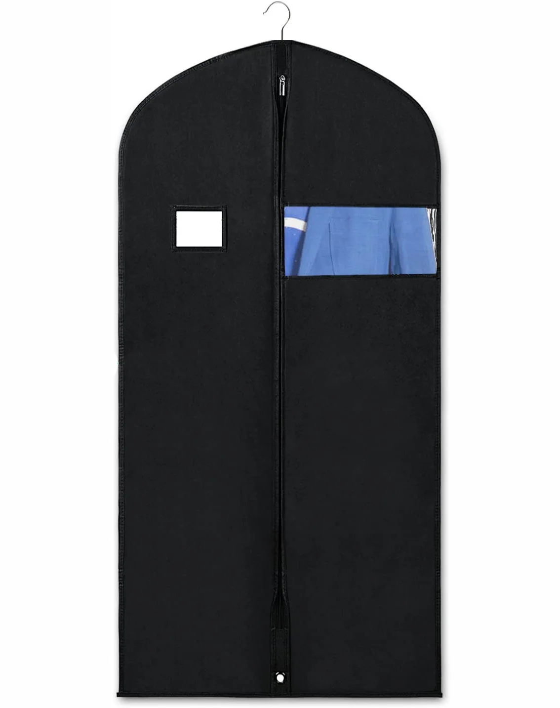Customized Garment Bags for Hanging Clothes Suit Covers Shirt Dress Storage Bags Travel Black Set Waterproof Dust