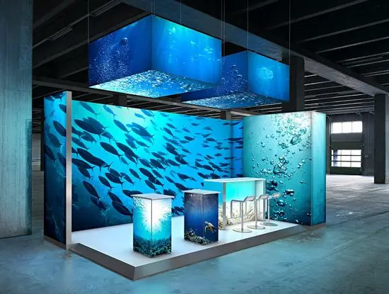 New Design Led Trade Show Booth Tension Fabric Trade Show Led Backlit Display