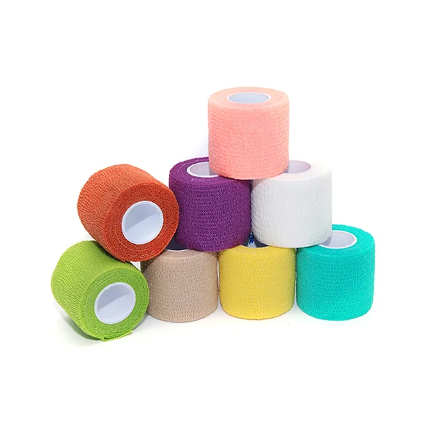 
Vet Wrap Waterproof Colored Cohesive Elastic Bandage 