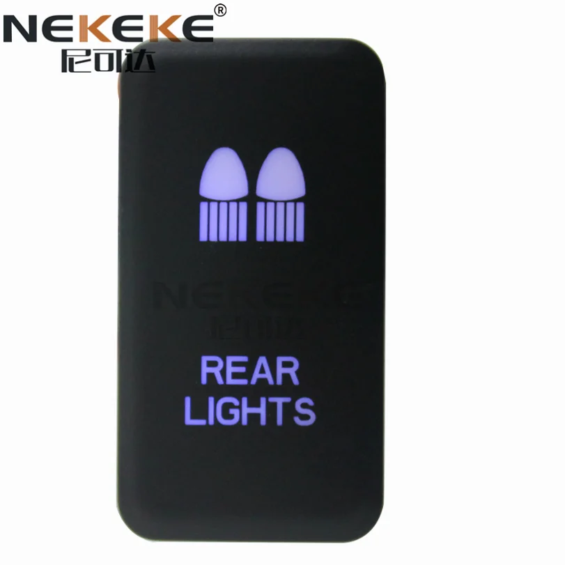 NEKEKE hot Selling the world Competitive Price SPST ON-OFF marine 5 pin led rocker switch