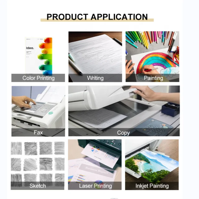 Factory Direct Sale 50 gsm White Woodfree Uncoated Offset Printing Paper For Notebook