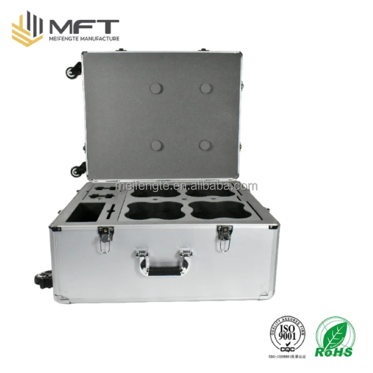 Jiangsu Factory MFT MFC004 Professional Custom Air Aluminum Silver Fashion Flight Case Suitcase ISO9000 Design Aluminum Alu Case