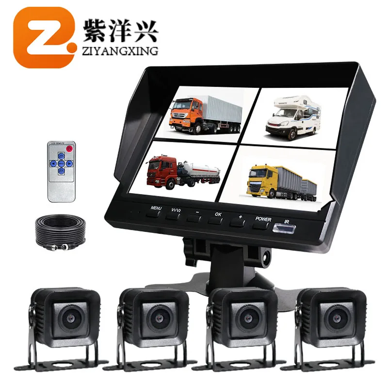 ZYX RTS smartour Truck Bus 7 inch 2 Channel HD IPS SD Card Dash Cam Loop Recording Parking Auto Smart Dash Cam Dvr