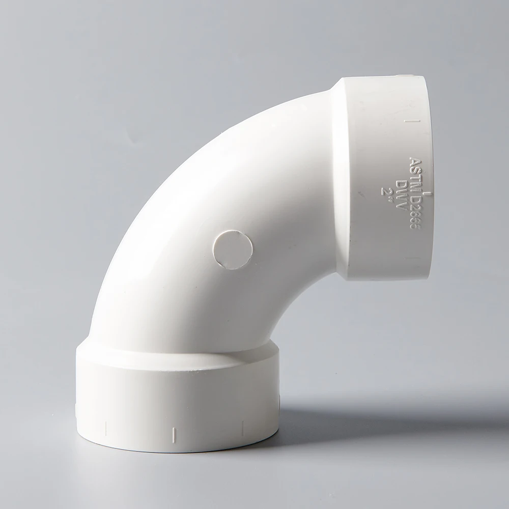 Different types ASTM D1785/2665 pvc 90 degree 4 inch circular pipe bend