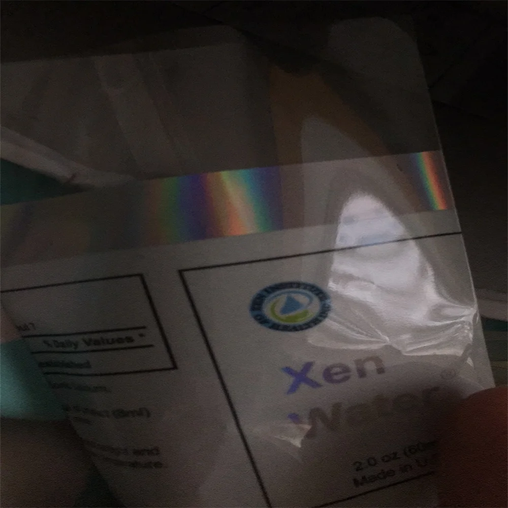 Heat transparent hologram shrink plastic film pvc/pet holographic sleeve shrink bands wrap