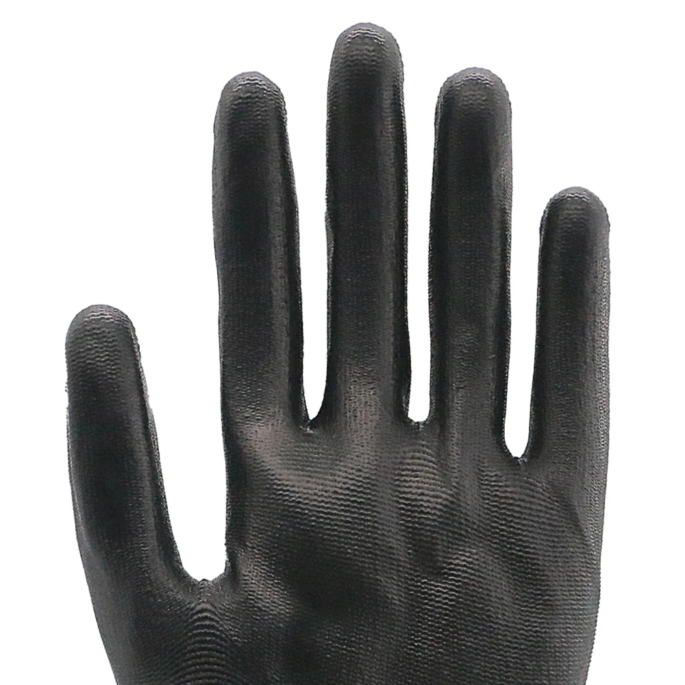 ENTE SAFETY Construction Work Gloves Anti-Slip Breathable Polyester Lining Knitted Gloves with PU Latex Coating EN388 4141X