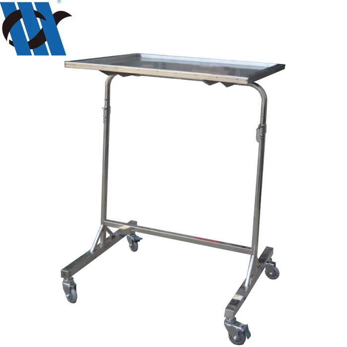 BDT213 Cheap Price Stainless Steel Mayo Table Medical  Instrument Stand Trolley