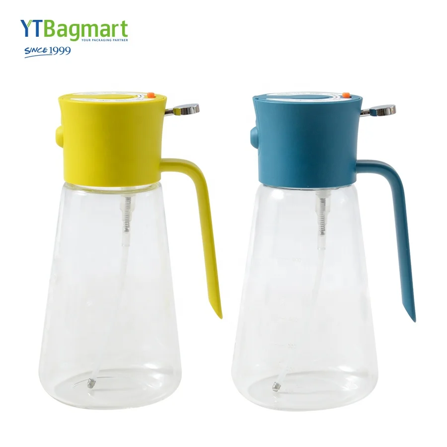 2 In 1 Glass Olive Oil Dispenser Sprayer Bottle For Kitchen Cooking