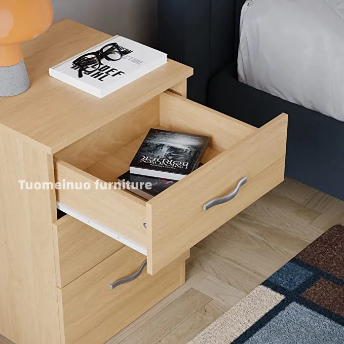 Bedside Drawer  Bedside Cabinet 3 Drawer Bedside Table Metal Handles and Runners