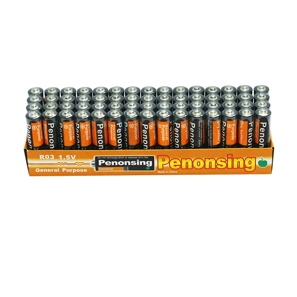 Высокое качество 1 5 V R03 AAA UM-4 Размер углеродное Первичная цинковая