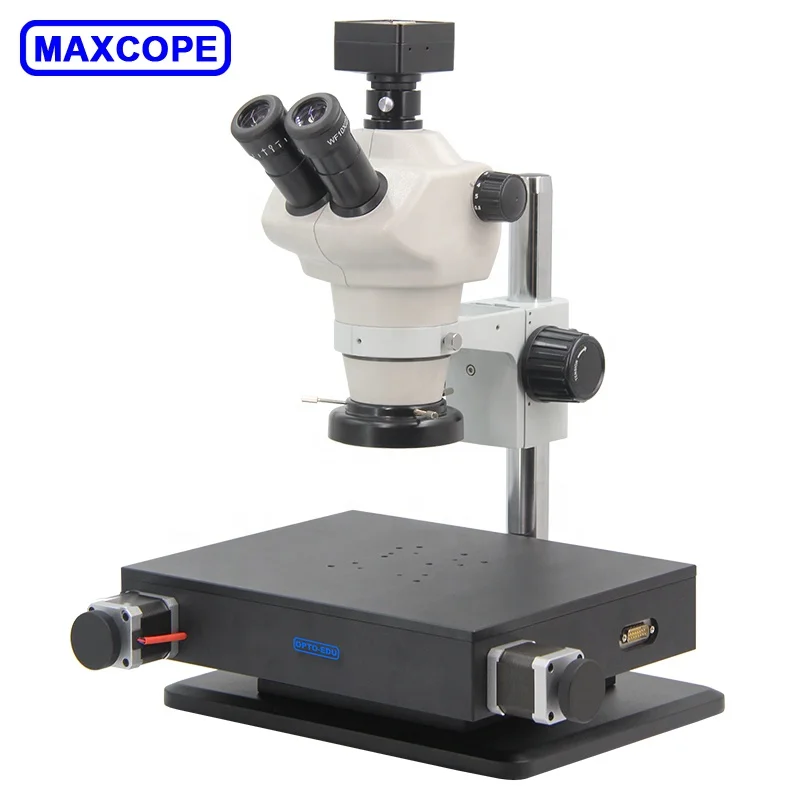 MAXCOPE M11.5810 3D биноклар головка зум тело моторизованный 3d стерео микроскоп
